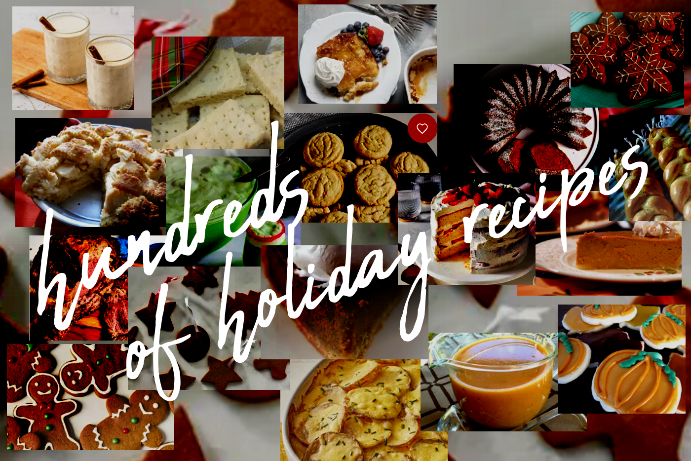 Hundreds of recipes and food ideas for the holidays