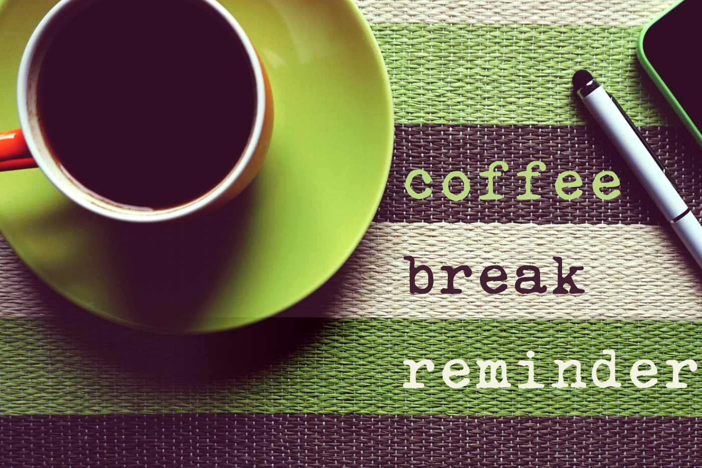 The perfect coffee break link